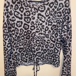 Cheetah printed long sleeve shirt